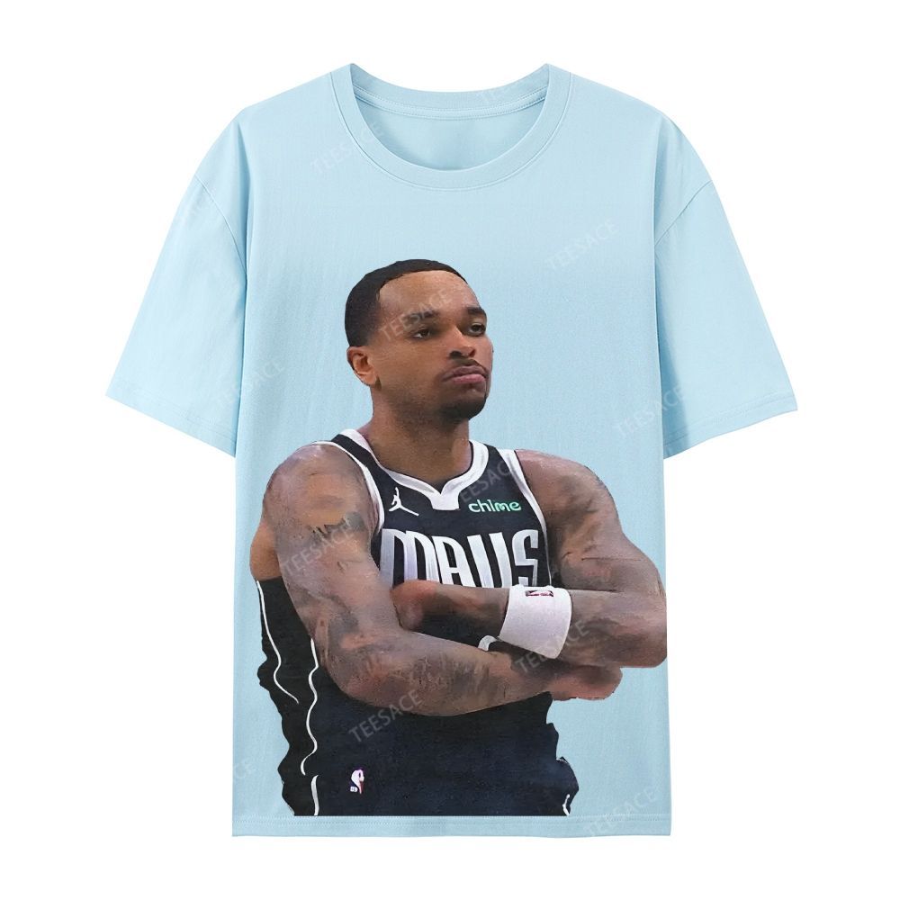Unisex Casual Cotton Short Sleeve T-Shirt PJ WASHINGTON Tee