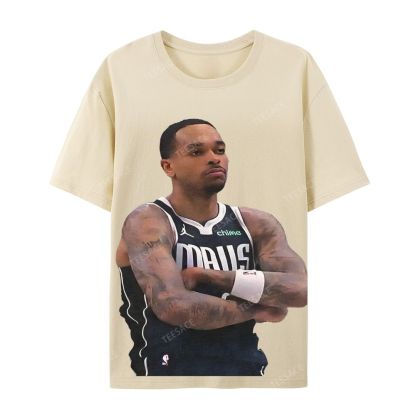 Unisex Casual Cotton Short Sleeve T-Shirt PJ WASHINGTON Tee