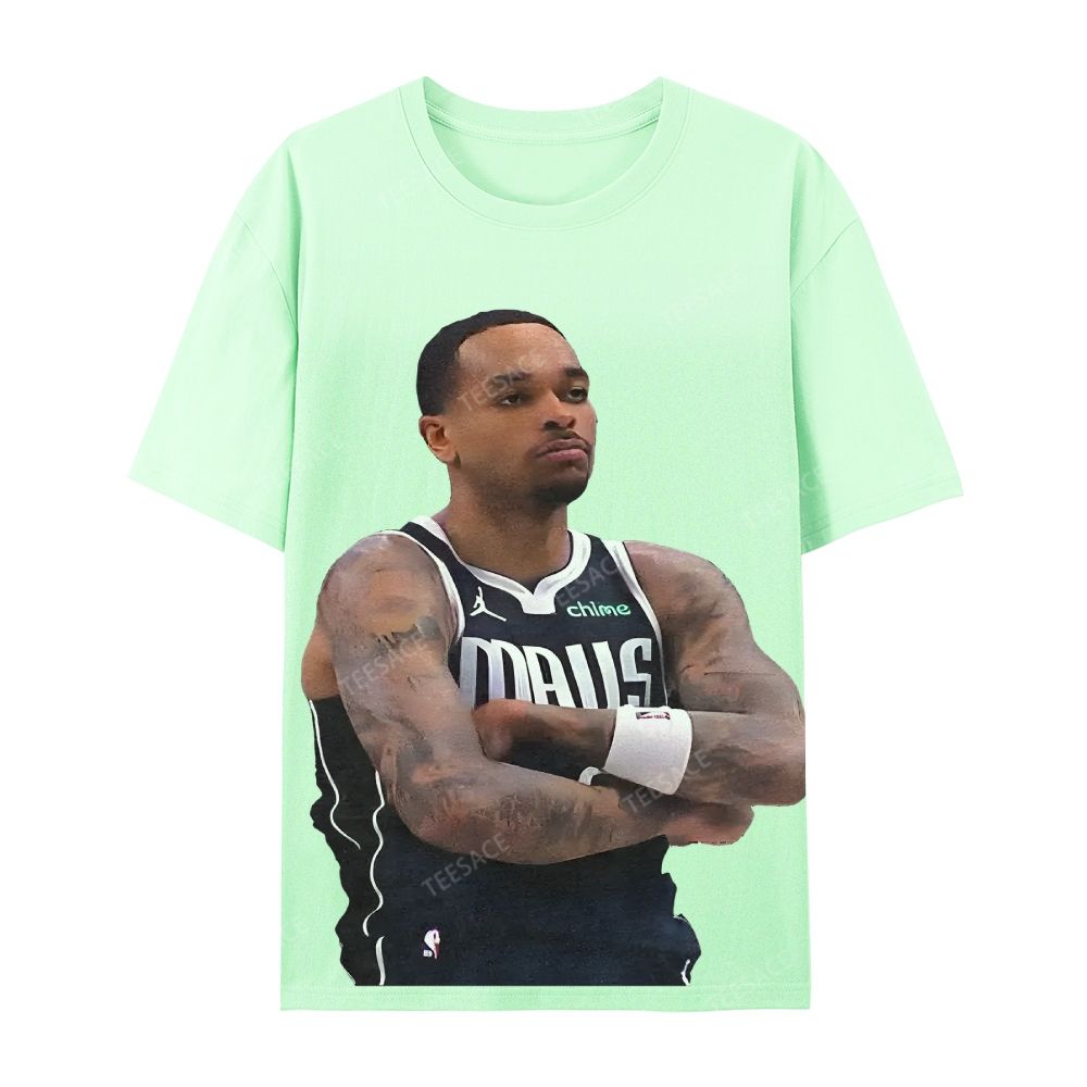 Unisex Casual Cotton Short Sleeve T-Shirt PJ WASHINGTON Tee