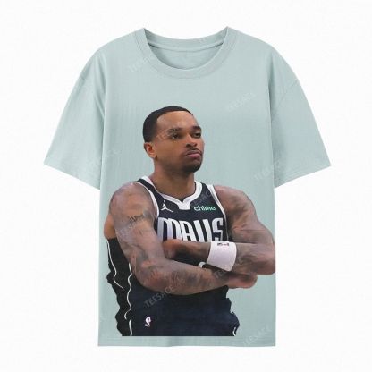 Unisex Casual Cotton Short Sleeve T-Shirt PJ WASHINGTON Tee