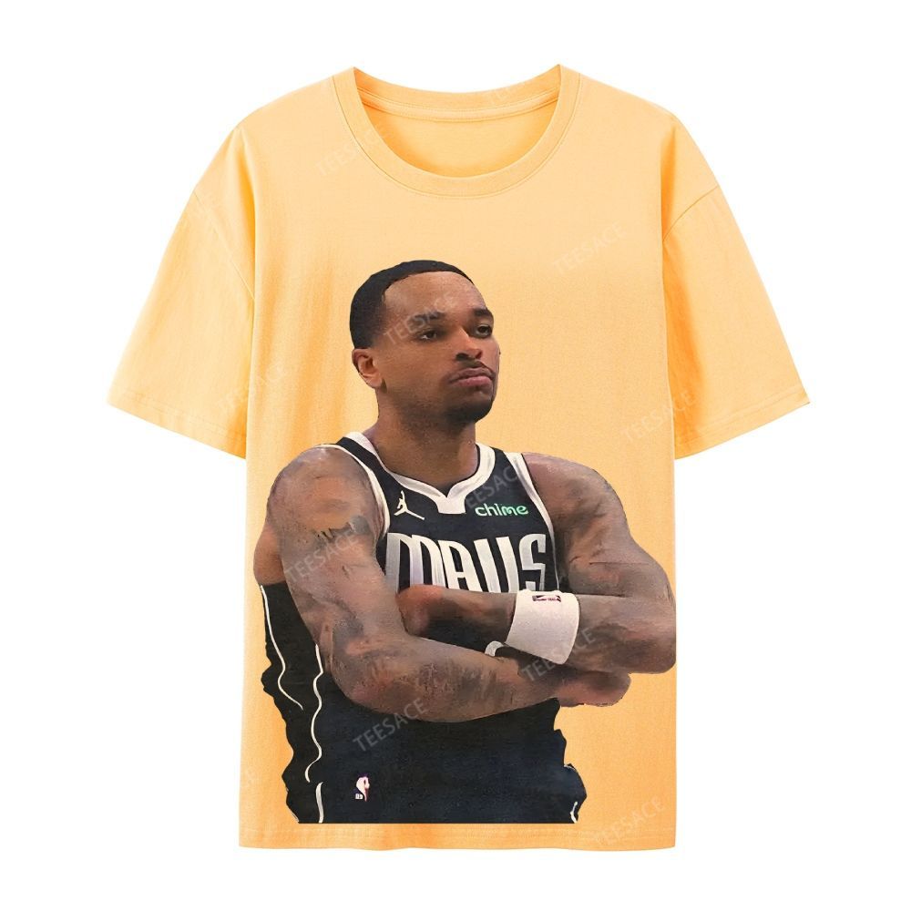 Unisex Casual Cotton Short Sleeve T-Shirt PJ WASHINGTON Tee