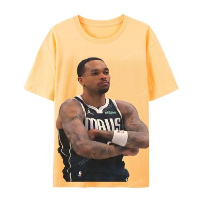 Unisex Casual Cotton Short Sleeve T-Shirt PJ WASHINGTON Tee