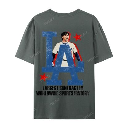 Unisex Casual Cotton Short Sleeve T-Shirt SHOHEI OHTANI Tee