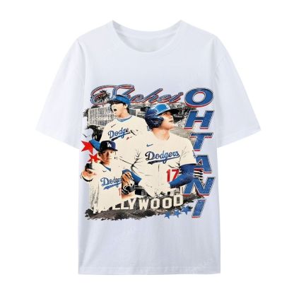 Unisex Casual Cotton Short Sleeve T-Shirt SHOHEI OHTANI Tee
