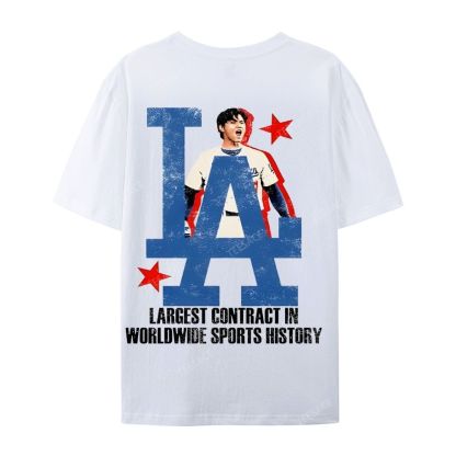Unisex Casual Cotton Short Sleeve T-Shirt SHOHEI OHTANI Tee
