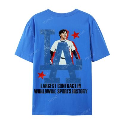 Unisex Casual Cotton Short Sleeve T-Shirt SHOHEI OHTANI Tee