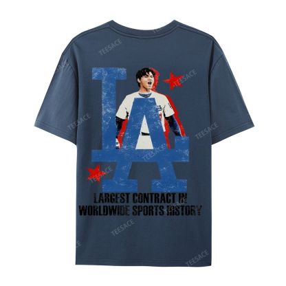 Unisex Casual Cotton Short Sleeve T-Shirt SHOHEI OHTANI Tee
