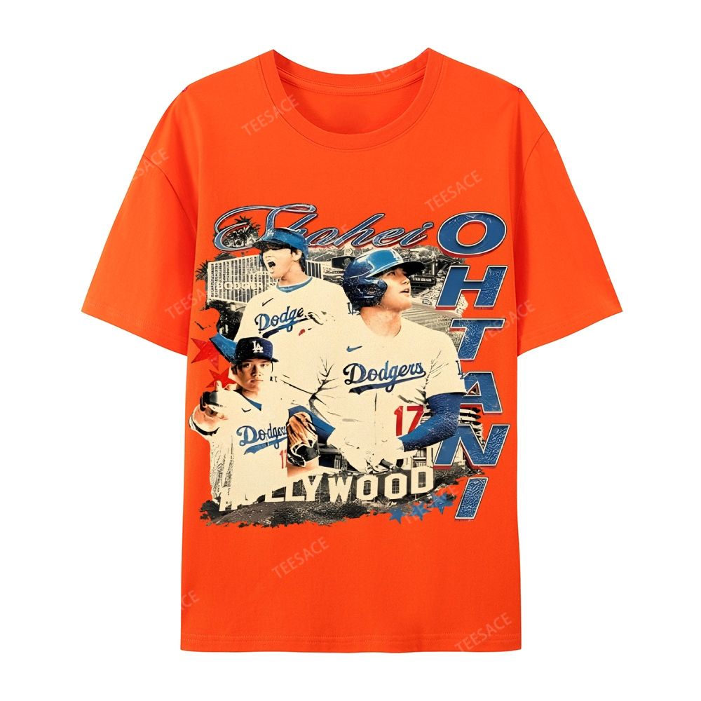 Unisex Casual Cotton Short Sleeve T-Shirt SHOHEI OHTANI Tee