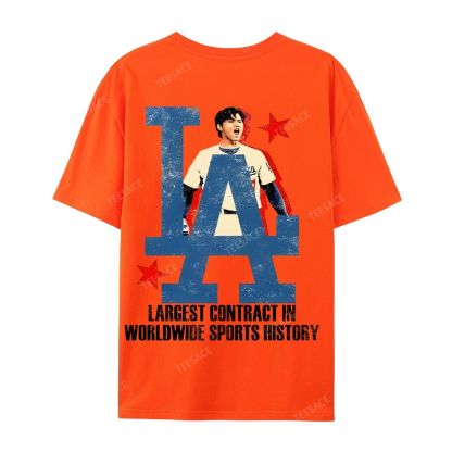 Unisex Casual Cotton Short Sleeve T-Shirt SHOHEI OHTANI Tee
