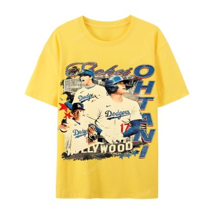 Unisex Casual Cotton Short Sleeve T-Shirt SHOHEI OHTANI Tee