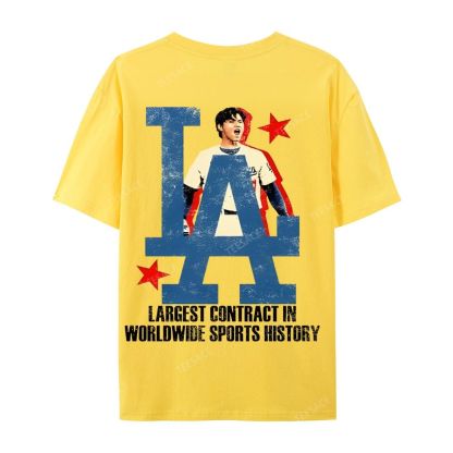 Unisex Casual Cotton Short Sleeve T-Shirt SHOHEI OHTANI Tee