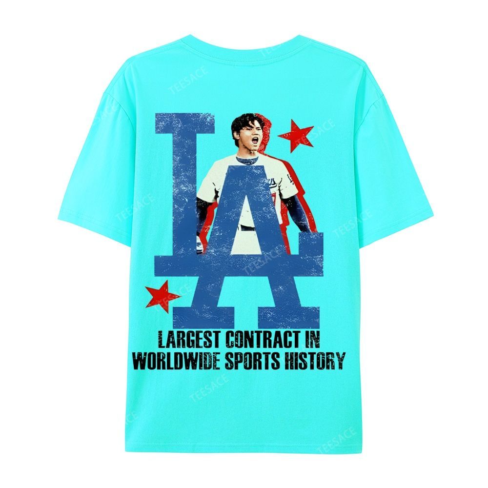 Unisex Casual Cotton Short Sleeve T-Shirt SHOHEI OHTANI Tee