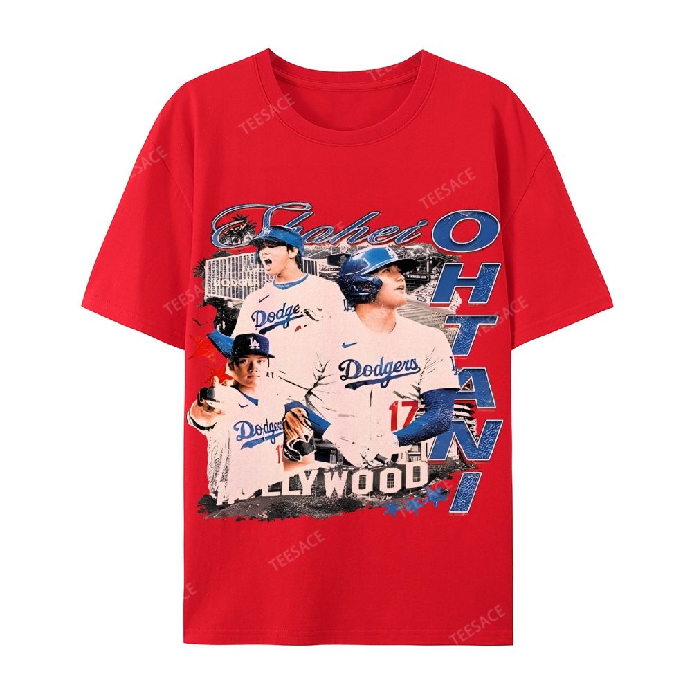 Unisex Casual Cotton Short Sleeve T-Shirt SHOHEI OHTANI Tee