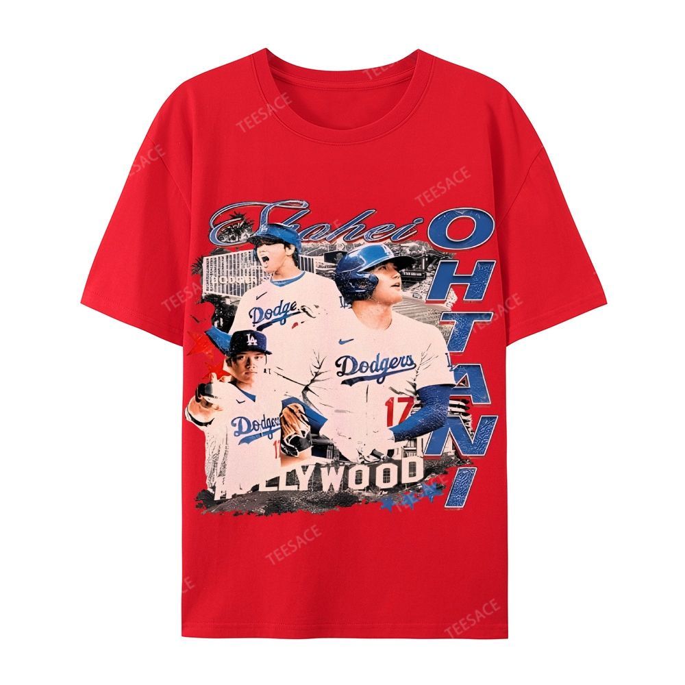 Unisex Casual Cotton Short Sleeve T-Shirt SHOHEI OHTANI Tee
