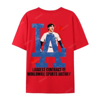 Unisex Casual Cotton Short Sleeve T-Shirt SHOHEI OHTANI Tee