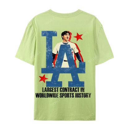 Unisex Casual Cotton Short Sleeve T-Shirt SHOHEI OHTANI Tee