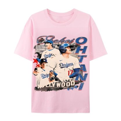 Unisex Casual Cotton Short Sleeve T-Shirt SHOHEI OHTANI Tee