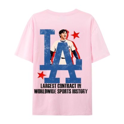 Unisex Casual Cotton Short Sleeve T-Shirt SHOHEI OHTANI Tee