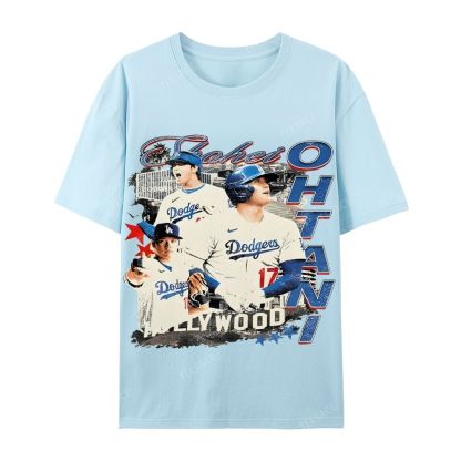 Unisex Casual Cotton Short Sleeve T-Shirt SHOHEI OHTANI Tee