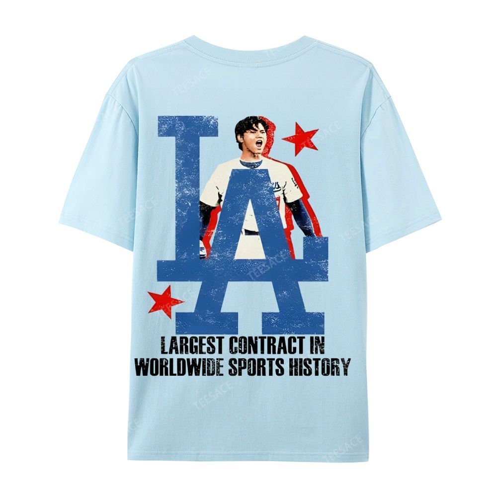 Unisex Casual Cotton Short Sleeve T-Shirt SHOHEI OHTANI Tee