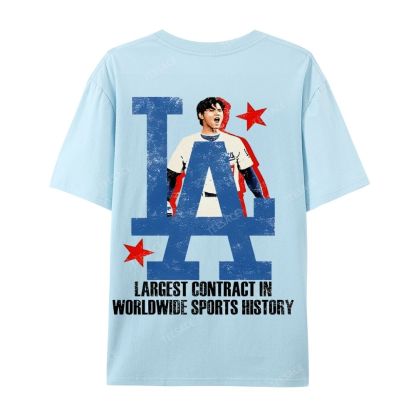Unisex Casual Cotton Short Sleeve T-Shirt SHOHEI OHTANI Tee
