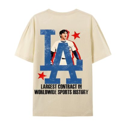Unisex Casual Cotton Short Sleeve T-Shirt SHOHEI OHTANI Tee