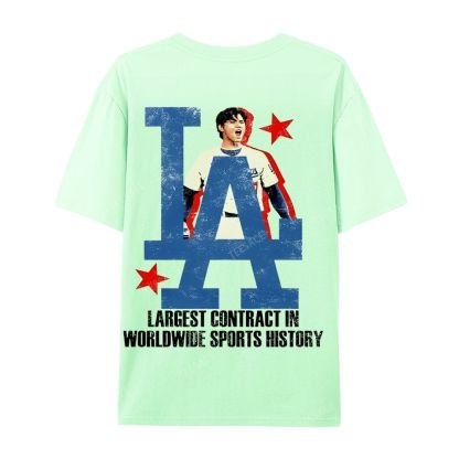 Unisex Casual Cotton Short Sleeve T-Shirt SHOHEI OHTANI Tee