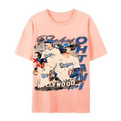 Unisex Casual Cotton Short Sleeve T-Shirt SHOHEI OHTANI Tee