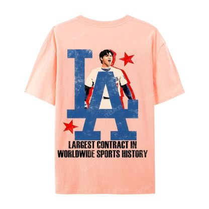 Unisex Casual Cotton Short Sleeve T-Shirt SHOHEI OHTANI Tee