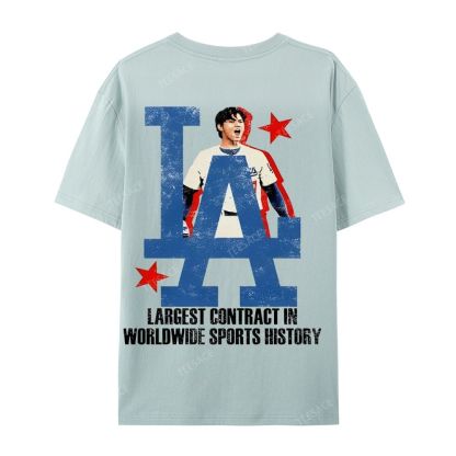 Unisex Casual Cotton Short Sleeve T-Shirt SHOHEI OHTANI Tee