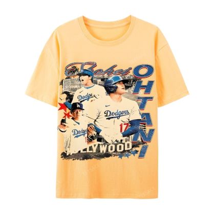 Unisex Casual Cotton Short Sleeve T-Shirt SHOHEI OHTANI Tee