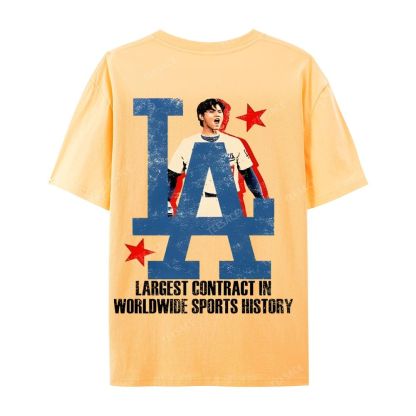 Unisex Casual Cotton Short Sleeve T-Shirt SHOHEI OHTANI Tee