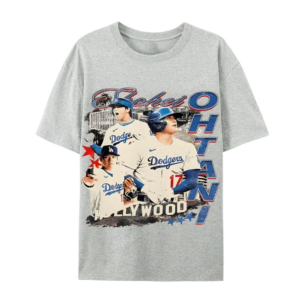 Unisex Casual Cotton Short Sleeve T-Shirt SHOHEI OHTANI Tee