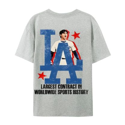 Unisex Casual Cotton Short Sleeve T-Shirt SHOHEI OHTANI Tee
