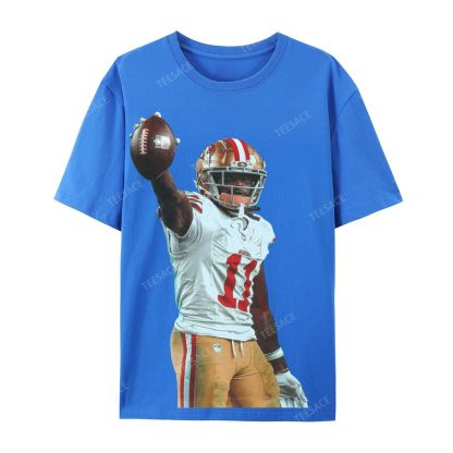 Unisex Casual Cotton Short Sleeve T-Shirt 49ers Brandon Aiyuk