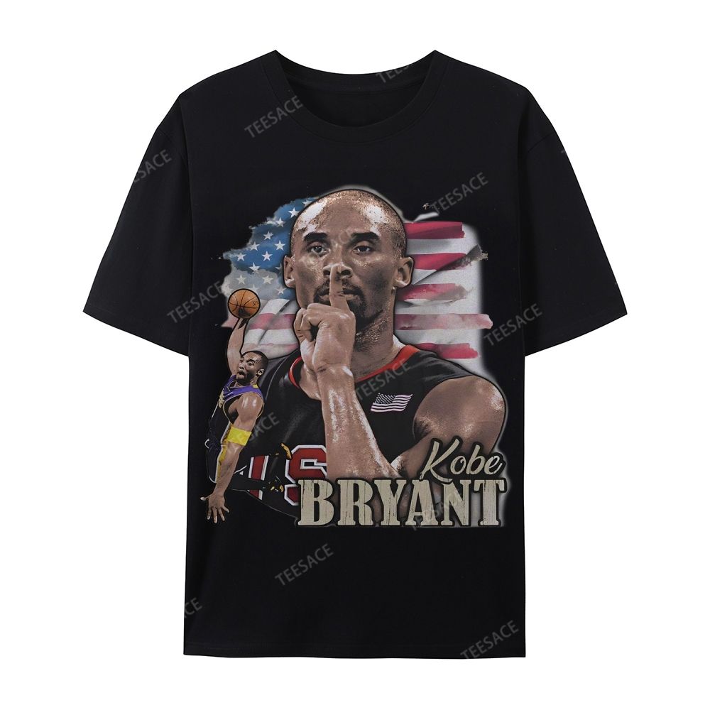 Unisex Casual Cotton Short Sleeve T-Shirt KOBE BRYANT TEE