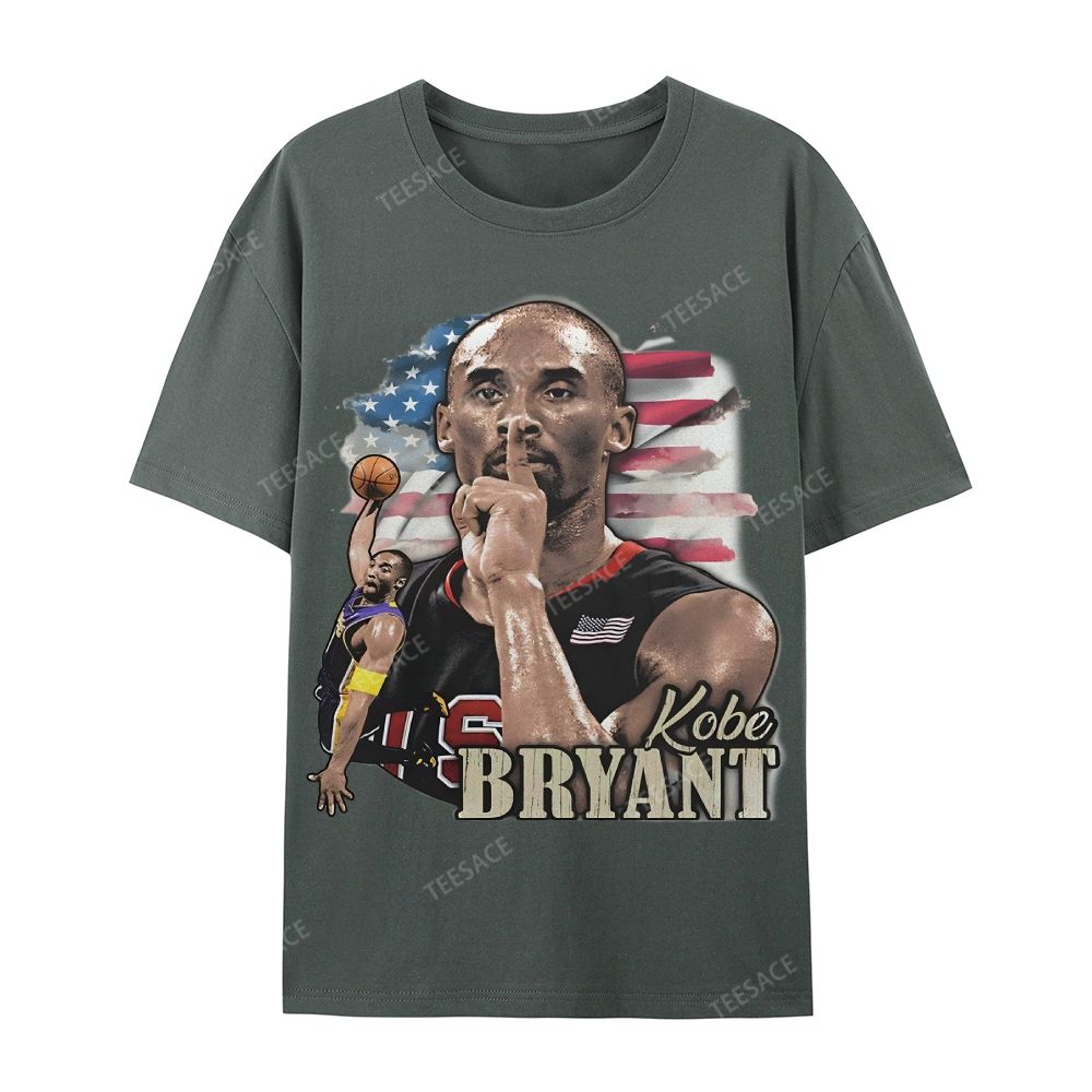 Unisex Casual Cotton Short Sleeve T-Shirt KOBE BRYANT TEE