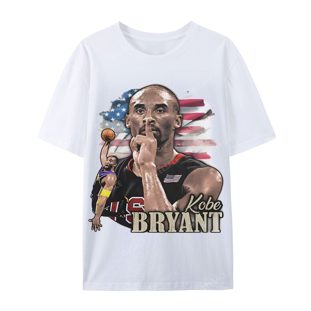 Unisex Casual Cotton Short Sleeve T-Shirt KOBE BRYANT TEE