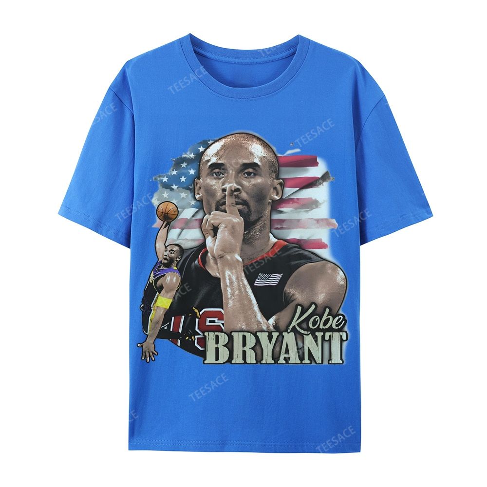 Unisex Casual Cotton Short Sleeve T-Shirt KOBE BRYANT TEE