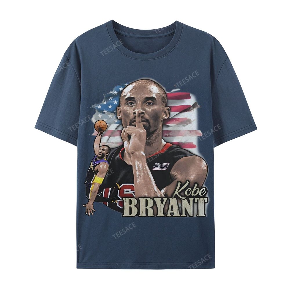 Unisex Casual Cotton Short Sleeve T-Shirt KOBE BRYANT TEE