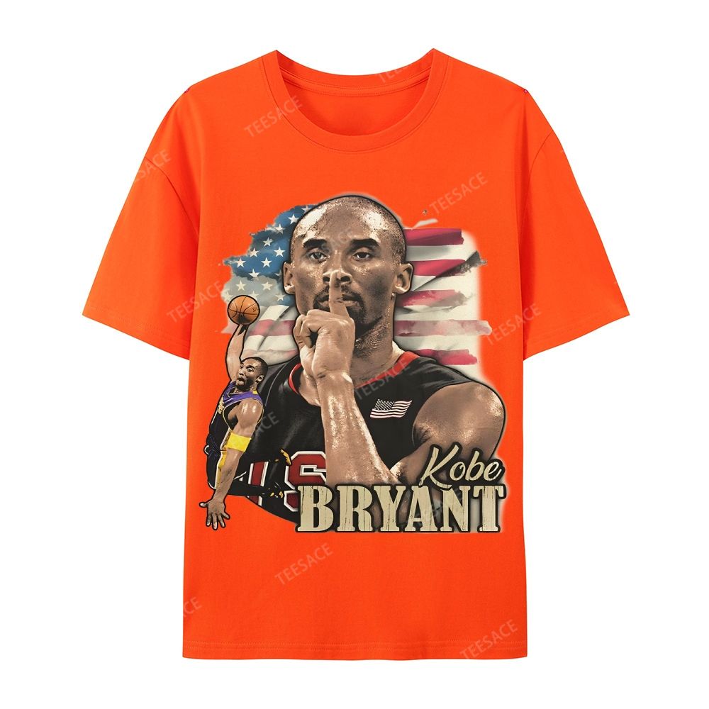 Unisex Casual Cotton Short Sleeve T-Shirt KOBE BRYANT TEE