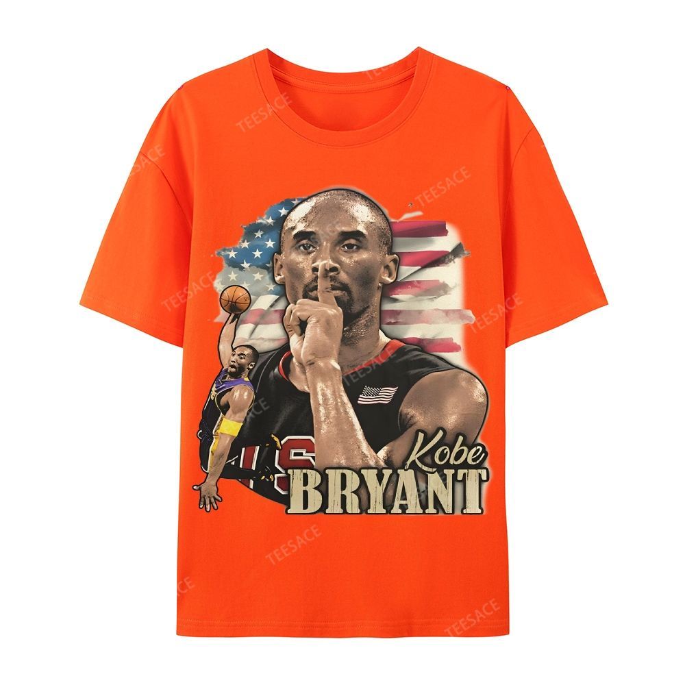 Unisex Casual Cotton Short Sleeve T-Shirt KOBE BRYANT TEE