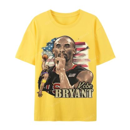 Unisex Casual Cotton Short Sleeve T-Shirt KOBE BRYANT TEE