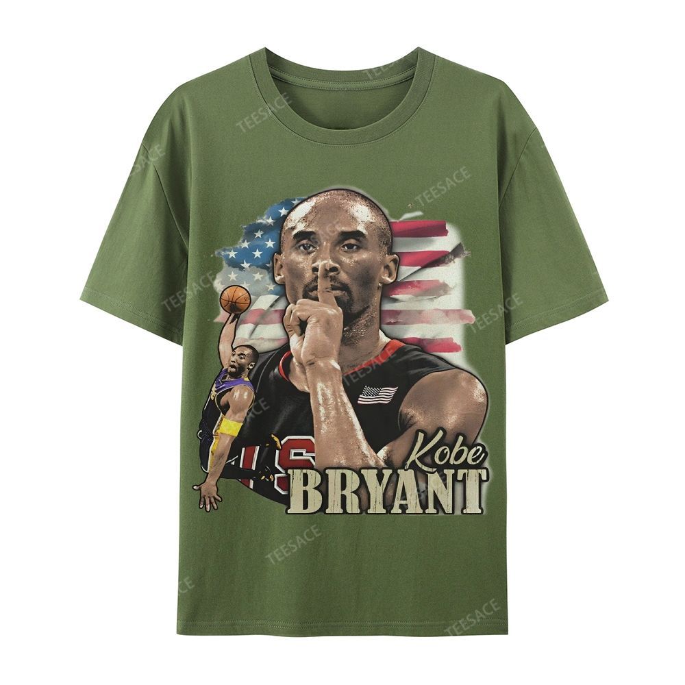 Unisex Casual Cotton Short Sleeve T-Shirt KOBE BRYANT TEE