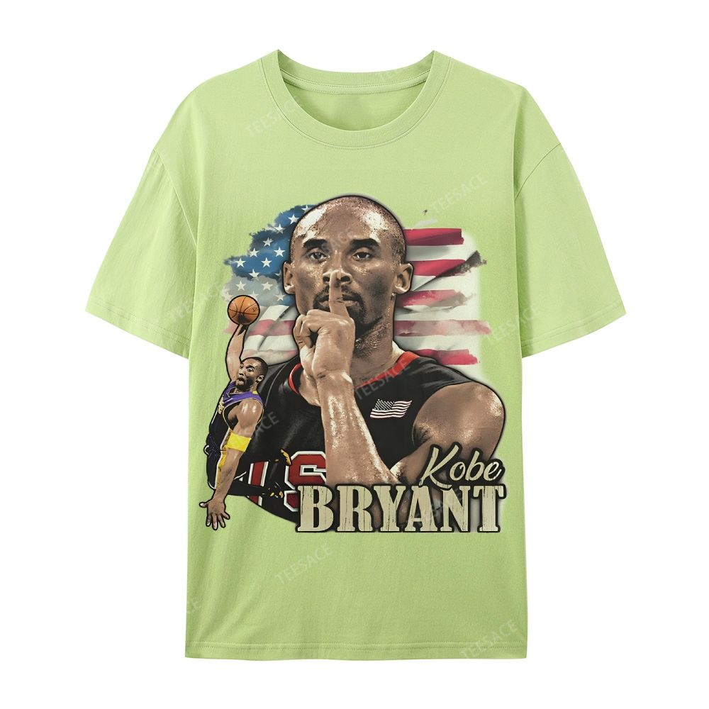 Unisex Casual Cotton Short Sleeve T-Shirt KOBE BRYANT TEE