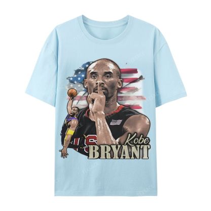 Unisex Casual Cotton Short Sleeve T-Shirt KOBE BRYANT TEE