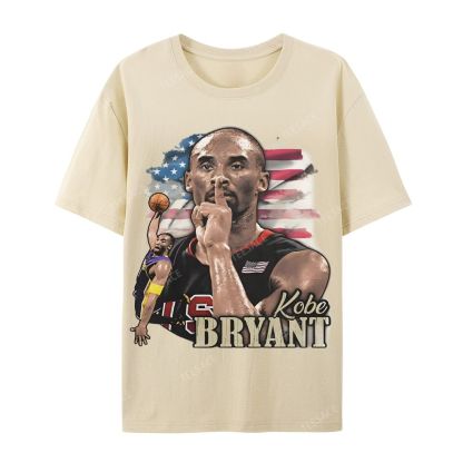 Unisex Casual Cotton Short Sleeve T-Shirt KOBE BRYANT TEE