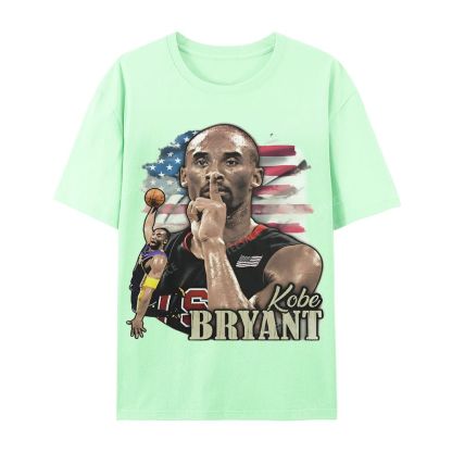 Unisex Casual Cotton Short Sleeve T-Shirt KOBE BRYANT TEE