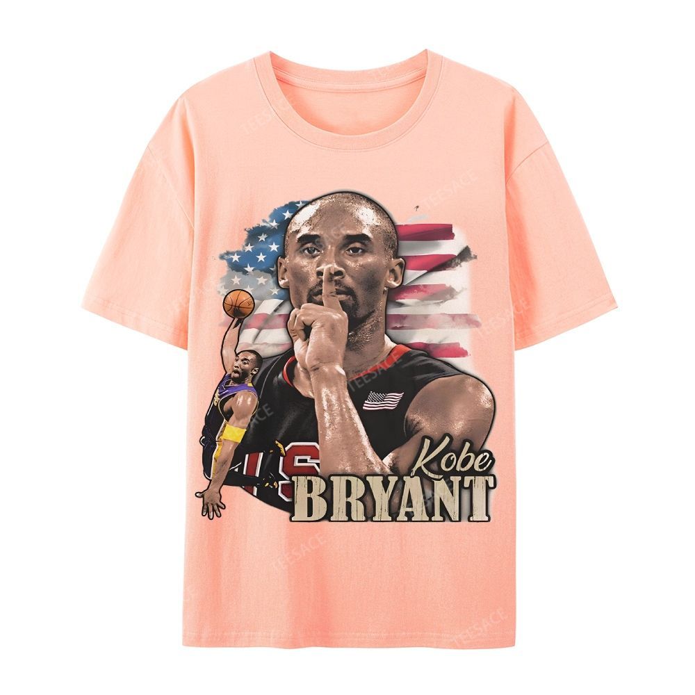 Unisex Casual Cotton Short Sleeve T-Shirt KOBE BRYANT TEE