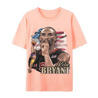 Unisex Casual Cotton Short Sleeve T-Shirt KOBE BRYANT TEE
